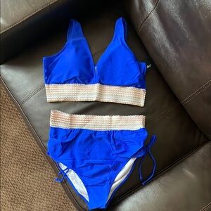 Women's High Waisted Bikini Sets Two Piece Tummy Control Swimsuit Bathing Suit